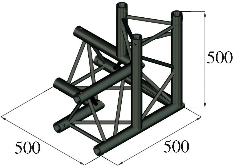 Alutruss TRILOCK S-PAL-34 3-Way Corner \/ left